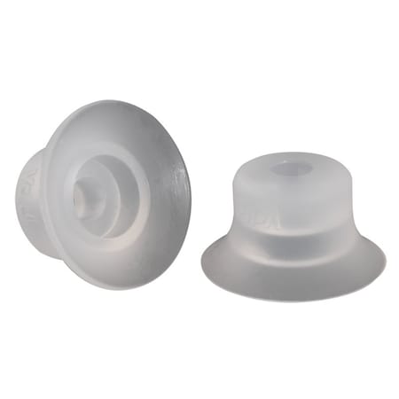 Fipa Flat vacuum cup diam. 25 mm, Silicone transparent 102.025.501.2